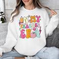 Retro Groovy In My Teaching Era Best Teacher Appreciation Unisex Sweatshirt, Groovy Teacher Gifts, funny design