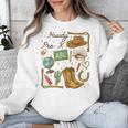 Retro Howdy Pre-K Back To School Western Teacher Unisex Sweatshirt, funny design
