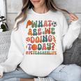 Retro PE Teacher What Are We Doing Today School Coach Women Unisex Sweatshirt, Pe Teacher Gifts, funny design