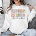 Basic Sign Language Speech Pathology Aac Sped Teacher Unisex Sweatshirt, funny design Basic Sign Language Speech Pathology Aac Sped Teacher Unisex Sweatshirt, funny design