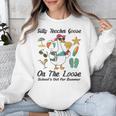 Silly Teacher Goose On The Loose School Out Summer Women Men Unisex Sweatshirt, funny design Silly Teacher Goose On The Loose School Out Summer Women Men Unisex Sweatshirt, funny design