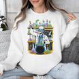 Skeleton Mad Scientist Halloween Costume Science Teacher Unisex Sweatshirt, Science Teacher Gifts, funny design Skeleton Mad Scientist Halloween Costume Science Teacher Unisex Sweatshirt, Science Teacher Gifts, funny design