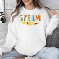 Steam Teacher Science Tech Engineering Arts Maker Unisex Sweatshirt, Science Teacher Gifts, funny design