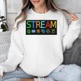 Stream Technology Robotics Shirt For Teachers And Students Premium Tri-Blend Unisex Sweatshirt, funny design