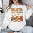 Teach Thanksgiving Teacher Thankful For My Preschool Turkeys Unisex Sweatshirt, funny design Teach Thanksgiving Teacher Thankful For My Preschool Turkeys Unisex Sweatshirt, funny design