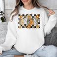Teacher Appreciation Boho Floral Leopard Checkered Unisex Sweatshirt, funny design Teacher Appreciation Boho Floral Leopard Checkered Unisex Sweatshirt, funny design