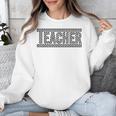 Teacher Checkered Racing Teacher Appreciation Men Women Unisex Sweatshirt, funny design