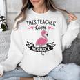 This Teacher Loves Her Flock Cute Flamingo Teacher Unisex Sweatshirt, funny design This Teacher Loves Her Flock Cute Flamingo Teacher Unisex Sweatshirt, funny design