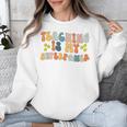 Teaching Is My Superpower Vintage Groovy University Teacher Unisex Sweatshirt, Groovy Teacher Gifts, funny design