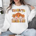 Thankful Teacher's Aide Thanksgiving Autumn Fall Women Men Unisex Sweatshirt, funny design