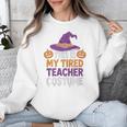 This Is My Tired Teacher Costume Halloween Premium Tri-Blend Unisex Sweatshirt, funny design This Is My Tired Teacher Costume Halloween Premium Tri-Blend Unisex Sweatshirt, funny design