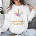 Unicorn Teacher Shirt For Women School Teacher Unisex Sweatshirt, funny design