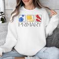 Women Art Teacher Back To School Artist Primary Color Theory Unisex Sweatshirt, funny design Women Art Teacher Back To School Artist Primary Color Theory Unisex Sweatshirt, funny design