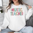 Women Music Teacher First Day Of School Elementary School Unisex Sweatshirt, funny design