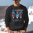 All American Teacher Pencil Coquette Bow USA Flag Teachers Unisex Sweatshirt, funny gift