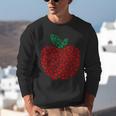 Apple Dot Pattern Art Teacher Appreciation Men Women Humor Unisex Sweatshirt, funny gift