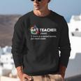 Art Teacher Definition Arts Artist Artistic Graphic For Men Women Girls Kids Unisex Sweatshirt, funny gift