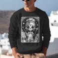 Artist Tarot Card Skeleton Painter Art Teacher Witchy Unisex Sweatshirt, funny gift