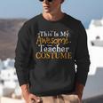 This Is My Awesome Teacher Costume Halloween Party Matching Unisex Sweatshirt, funny gift