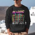 Back To School Retro Reading Is My Jam 80s Teacher Boombox Unisex Sweatshirt, funny gift Back To School Retro Reading Is My Jam 80s Teacher Boombox Unisex Sweatshirt, funny gift