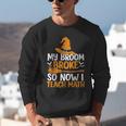 My Broom Broke So Now I Teach Math Teacher Halloween Unisex Sweatshirt, funny gift