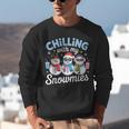 Chillin With My Snowmie Women Christmas Snowman Teacher Snow Unisex Sweatshirt, funny gift Chillin With My Snowmie Women Christmas Snowman Teacher Snow Unisex Sweatshirt, funny gift