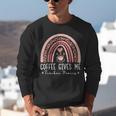 Coffee Gives Me Teacher Powers Leopard Rainbow Teacher Unisex Sweatshirt, funny gift