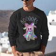 Cute Ghost Book Reading Halloween Teacher Top Girls Women Unisex Sweatshirt, funny gift