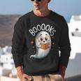 Cute Ghost Book Reading Halloween Teacher Unisex Sweatshirt, funny gift