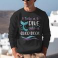 Cute Mermaid Librarian Teacher Dive Into A Good Book Reading Unisex Sweatshirt, funny gift