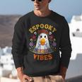 Espooky Vibes Spanish Mexican Halloween Ghost Teachers Unisex Sweatshirt, funny gift