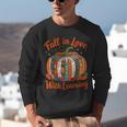 Fall In Love With Learning Book Lover Autumn Pumpkin Teacher Unisex Sweatshirt, funny gift