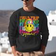 Field Trip Squad Groovy Field Day Smile Face Teacher Tie Dye Unisex Sweatshirt, Groovy Teacher Sweatshirts, funny gift Field Trip Squad Groovy Field Day Smile Face Teacher Tie Dye Unisex Sweatshirt, Groovy Teacher Sweatshirts, funny gift