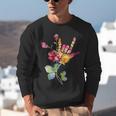 Flower American Sign Language ASL Teacher Teaching Deaf Unisex Sweatshirt, funny gift Flower American Sign Language ASL Teacher Teaching Deaf Unisex Sweatshirt, funny gift
