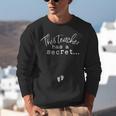 Fun Pregnant Teacher Announcement Idea- Footprints On Tummy Unisex Sweatshirt, funny gift Fun Pregnant Teacher Announcement Idea- Footprints On Tummy Unisex Sweatshirt, funny gift