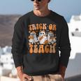 Groovy Teacher Halloween Trick Or Teach Ghost Men Women Kids Unisex Sweatshirt, Groovy Teacher Sweatshirts, funny gift Groovy Teacher Halloween Trick Or Teach Ghost Men Women Kids Unisex Sweatshirt, Groovy Teacher Sweatshirts, funny gift