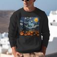 Halloween Pumpkin Starry Night Van Gogh Art Teacher Unisex Sweatshirt, funny gift