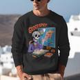 Halloween Skeleton Geography Teacher Pumpkin Bats Classroom Unisex Sweatshirt, funny gift
