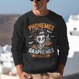 Halloween Skeleton Teacher Phonemes Graphemes Caffeine Lover Unisex Sweatshirt, funny gift