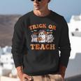 Halloween Teacher Ghosts Trick Or Teach Retro Costume Women Unisex Sweatshirt, funny gift
