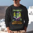 Halloween Teacher Librarian Frankenstein Reading Books Unisex Sweatshirt, funny gift