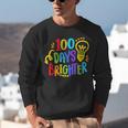 Happy 100th Day Of School 100 Days Brighter Girls Teacher Unisex Sweatshirt, funny gift Happy 100th Day Of School 100 Days Brighter Girls Teacher Unisex Sweatshirt, funny gift
