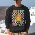 Happy Fri-Yay Groovy Teacher Friday Weekend Fri Yay Unisex Sweatshirt, Groovy Teacher Sweatshirts, funny gift