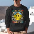 Happy To See Your Face Hippie Smile Back To School Teachers Unisex Sweatshirt, funny gift