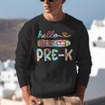 Hello Pre-K Pencil Teacher Student Tie Dye Unisex Sweatshirt, funny gift Hello Pre-K Pencil Teacher Student Tie Dye Unisex Sweatshirt, funny gift