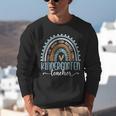 Kindergarten Teacher Leopard Boho Rainbow Back To School Unisex Sweatshirt, funny gift