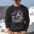 Microscope Flower Butterfly Biology Science Teacher Student Unisex Sweatshirt, Science Teacher Sweatshirts, funny gift