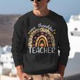 One Thankful Teacher Thanksgiving Rainbow Leopard Fall Unisex Sweatshirt, funny gift One Thankful Teacher Thanksgiving Rainbow Leopard Fall Unisex Sweatshirt, funny gift