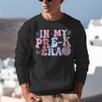 In My Pre K Era Groovy Back To School First Day Teacher Kids Unisex Sweatshirt, Groovy Teacher Sweatshirts, funny gift
