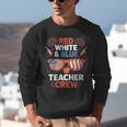 Red & Blue Teacher Crew Shirt 4th Of July Sunglasses Unisex Sweatshirt, funny gift
